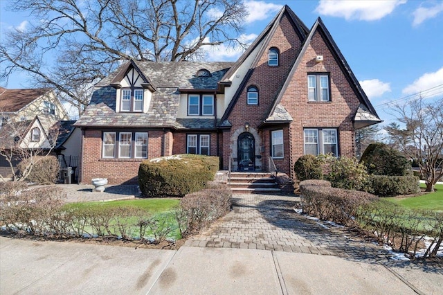 view of tudor-style house