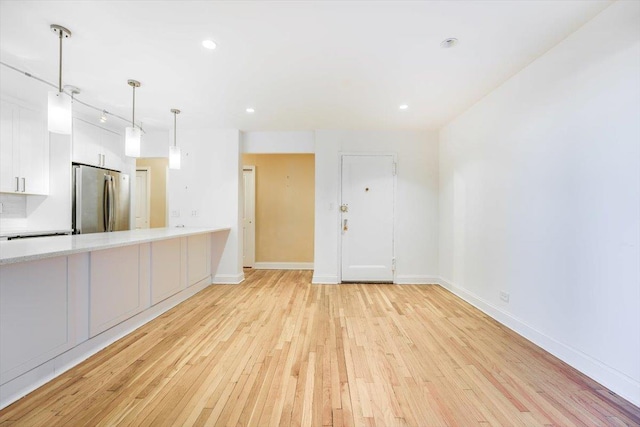 interior space featuring light hardwood / wood-style flooring