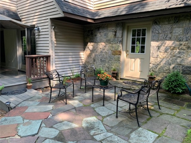 view of patio / terrace featuring a deck