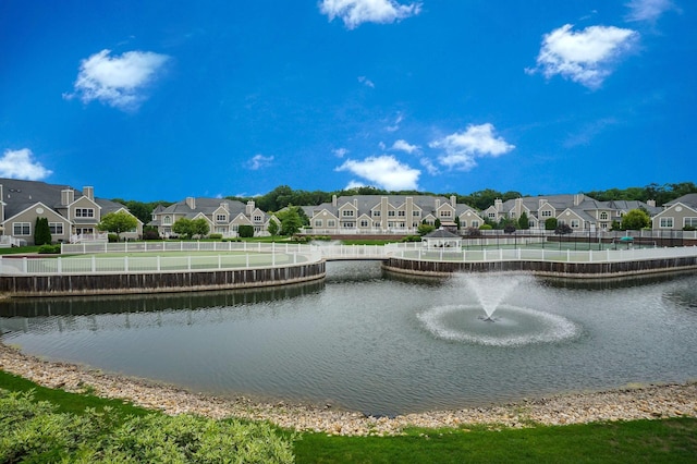 view of water feature