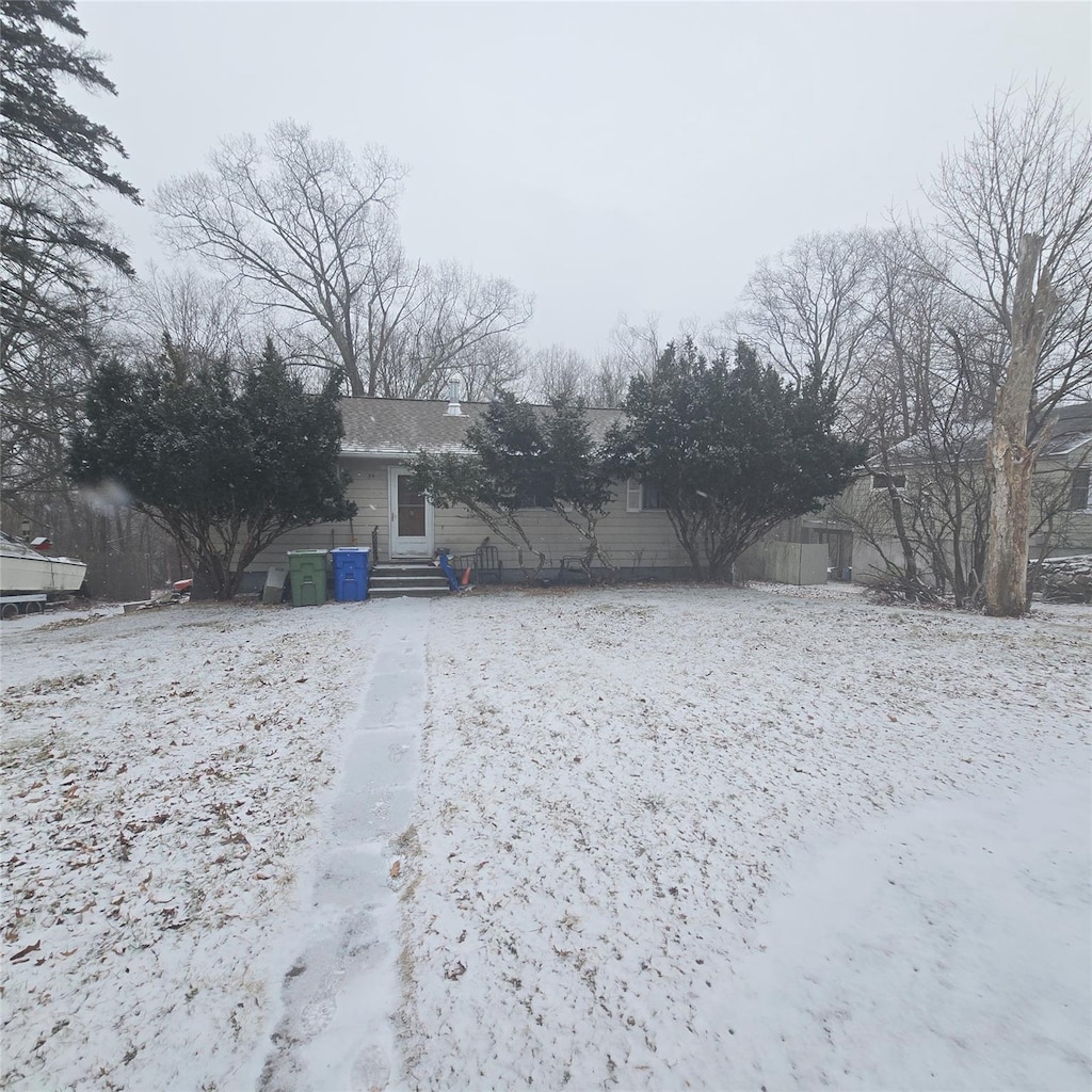 view of snowy yard