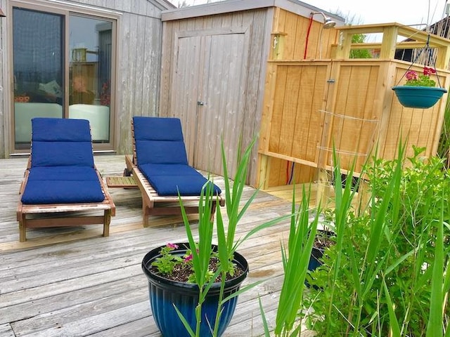 view of wooden terrace