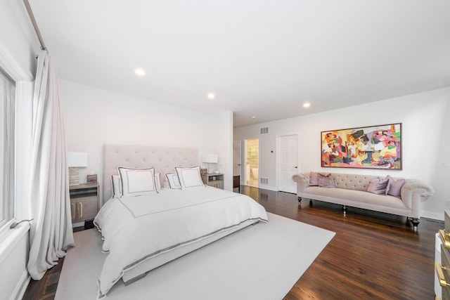 652 Long Hill Rd W, Briarcliff Manor, NY 10510 - bedroom featuring dark wood-style floors and recessed lighting
