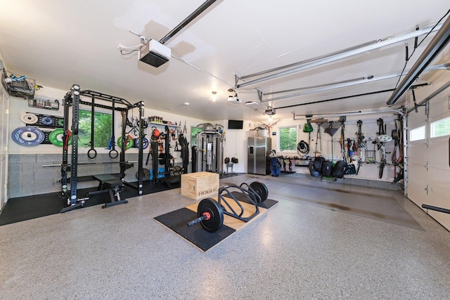 652 Long Hill Rd W, Briarcliff Manor, NY 10510 - garage featuring a garage door opener