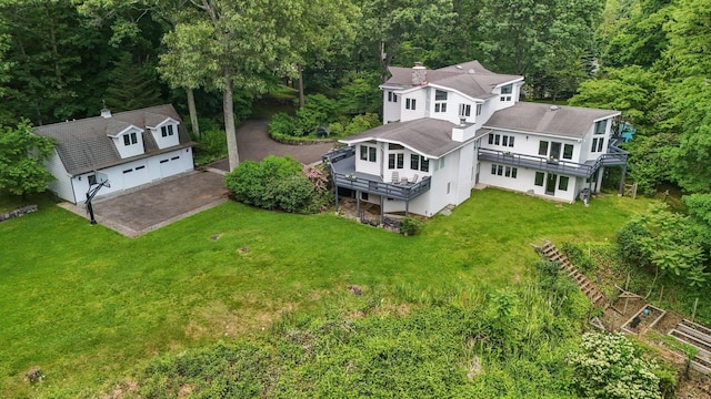 652 Long Hill Rd W, Briarcliff Manor, NY 10510 - aerial view of property and surrounding area featuring a forest