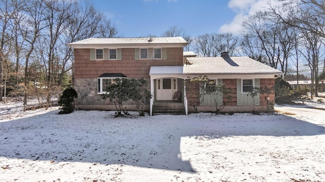 view of front of house with covered porch