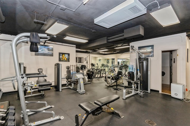 view of exercise room