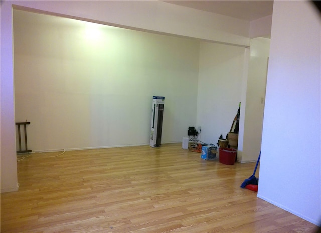 empty room featuring light hardwood / wood-style floors