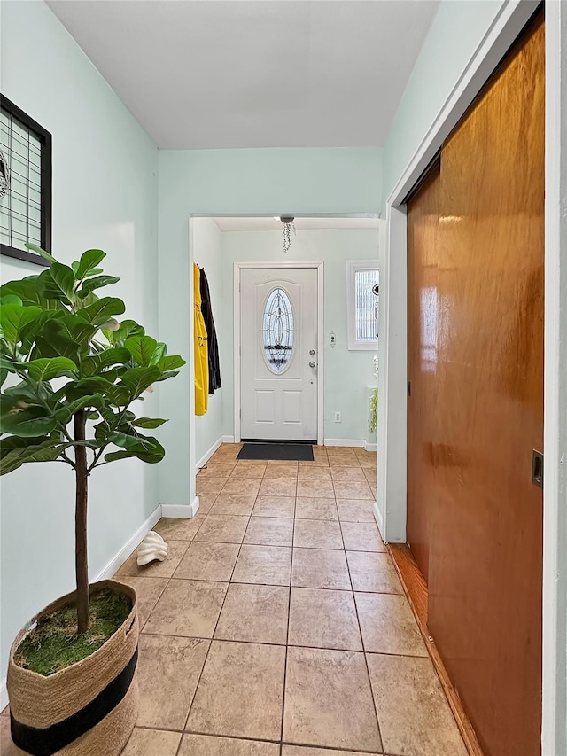 view of tiled entryway