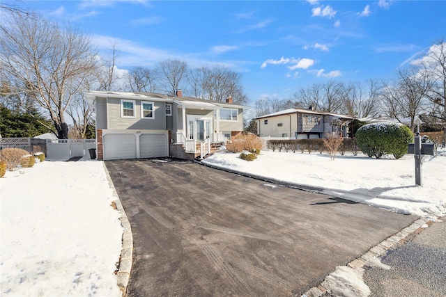 view of front of home featuring a garage