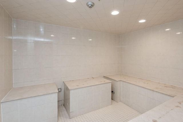 319 Trotting Ln Unit 23, Westbury, NY 11590 - sauna / steam room featuring recessed lighting and tile patterned floors