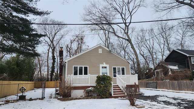 view of front of home