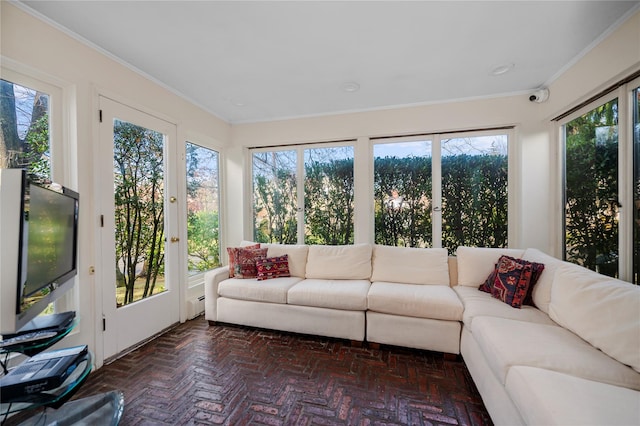 view of sunroom / solarium