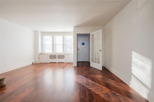 interior space with french doors