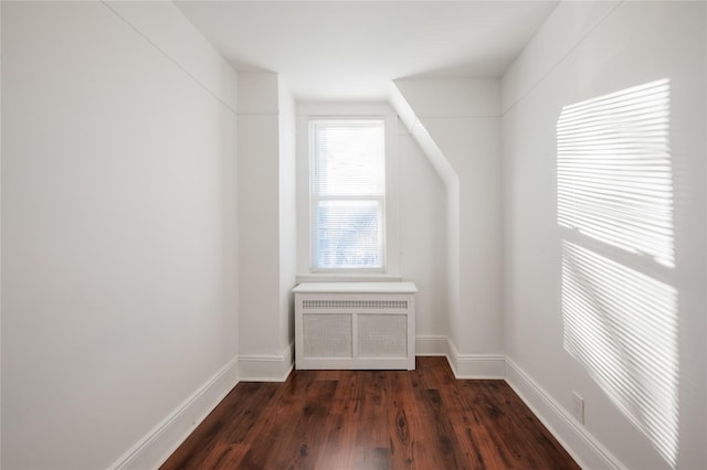 bonus room with dark hardwood / wood-style flooring