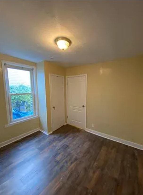 interior space featuring dark hardwood / wood-style flooring