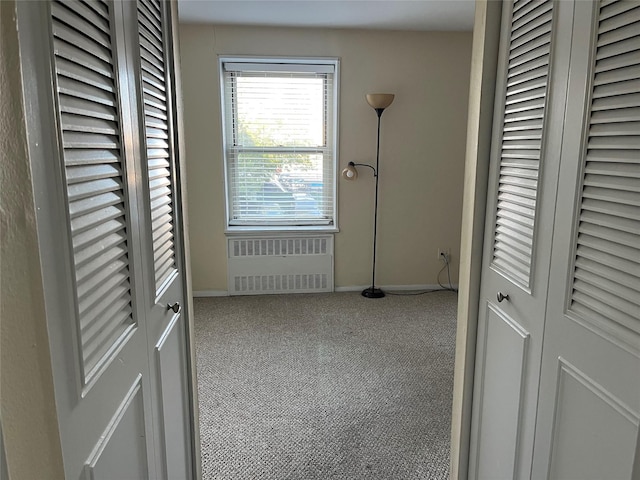 unfurnished bedroom with radiator