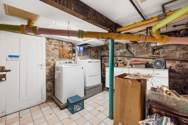 washroom featuring separate washer and dryer