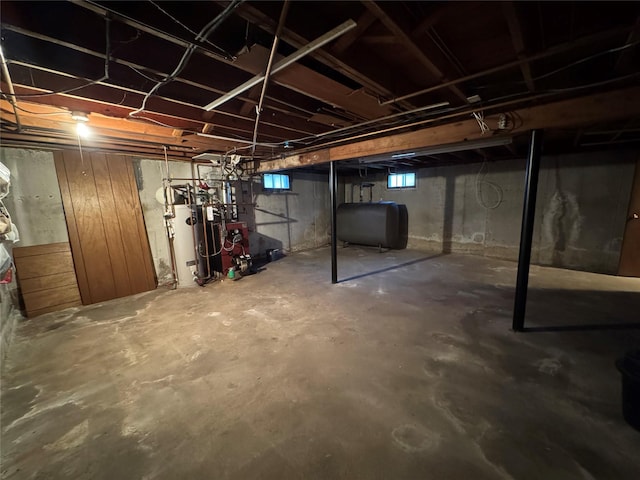 view of basement