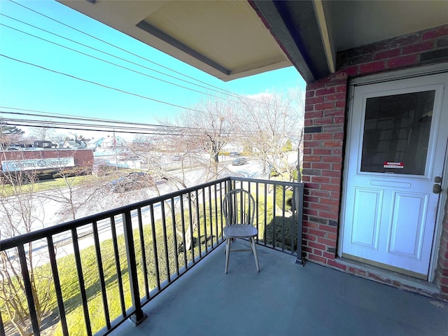 view of balcony