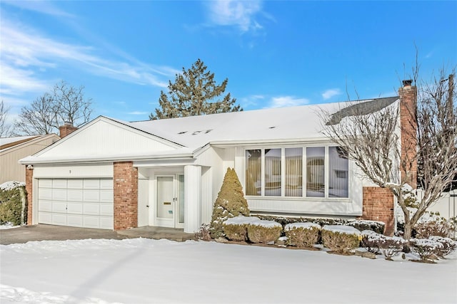 ranch-style home with a garage