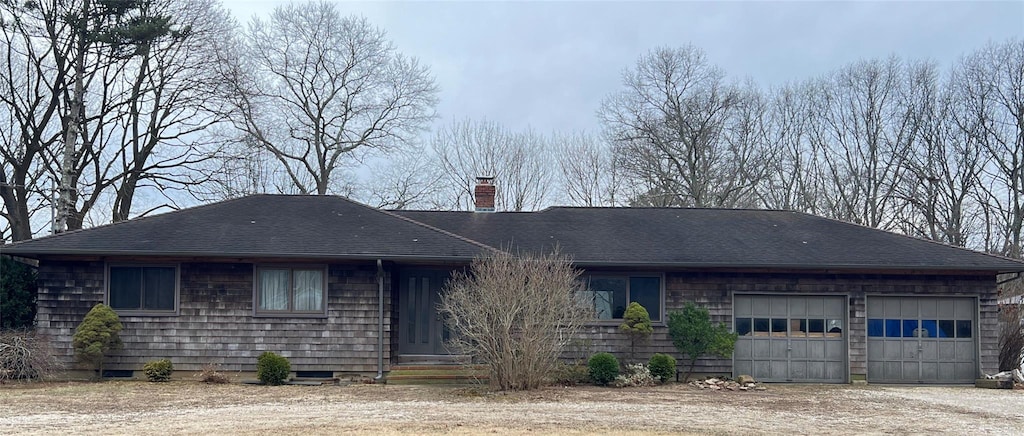 ranch-style house with a garage