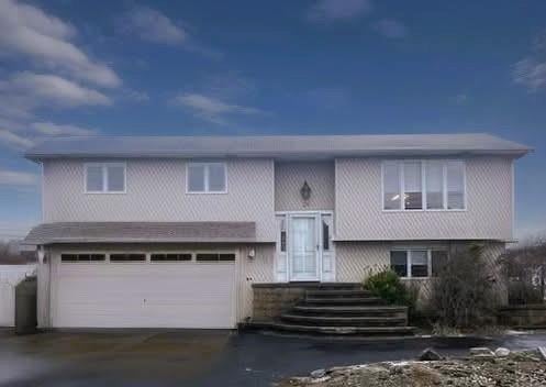 split foyer home with a garage