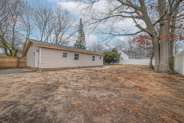 view of rear view of property