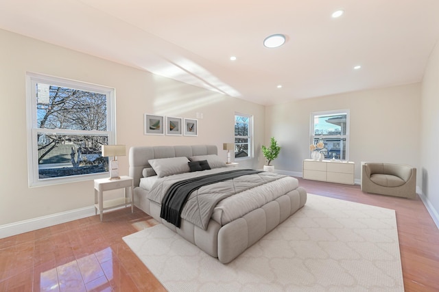 bedroom featuring hardwood / wood-style flooring