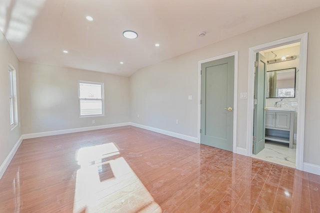 spare room with sink