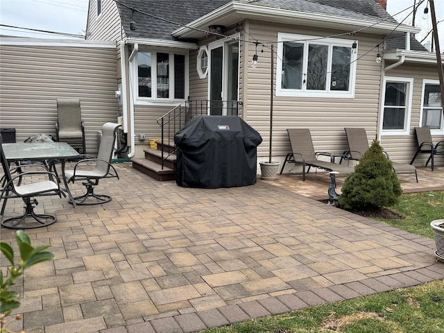 view of patio / terrace featuring area for grilling