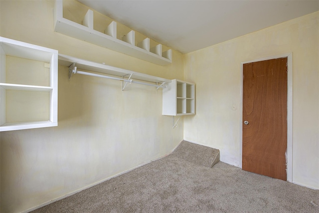 unfurnished room featuring light colored carpet