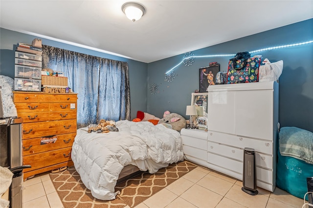 view of tiled bedroom