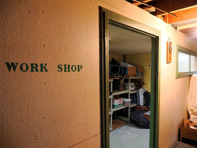 view of storage