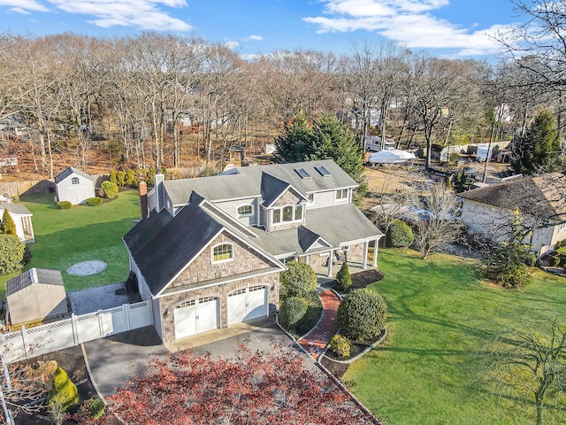 birds eye view of property