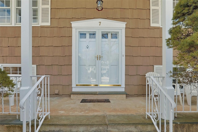 view of exterior entry