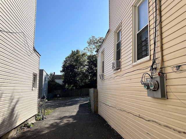 view of property exterior featuring cooling unit