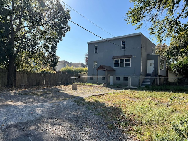 view of back of property