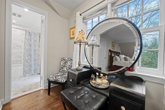 room details with hardwood / wood-style floors