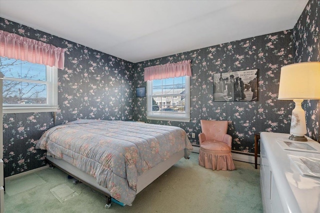 bedroom featuring carpet flooring