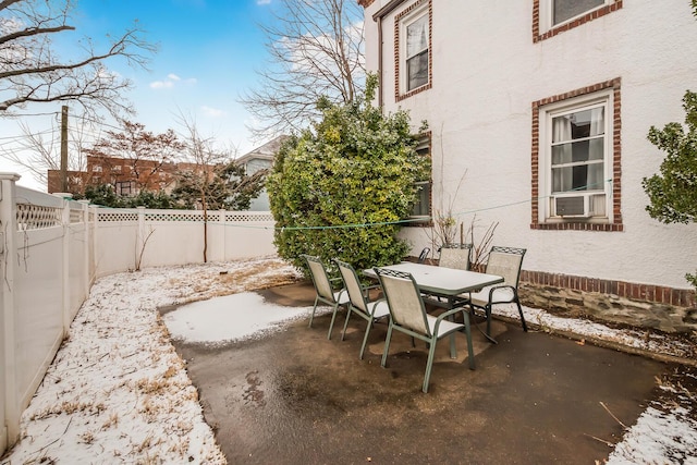 view of patio with cooling unit