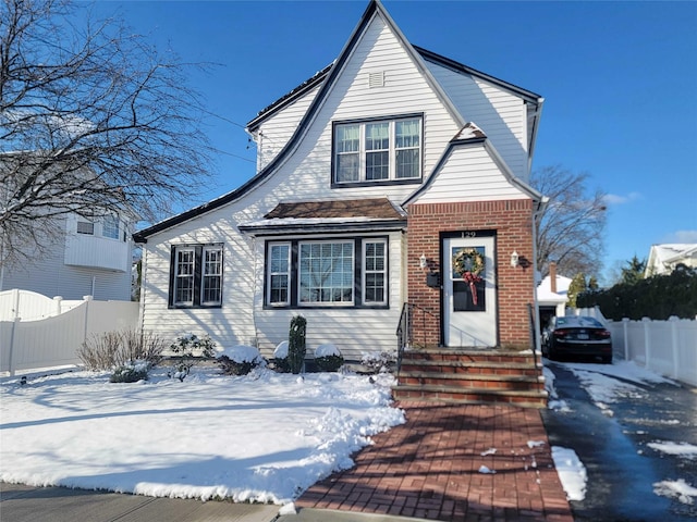 view of front of home