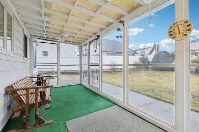 view of sunroom / solarium