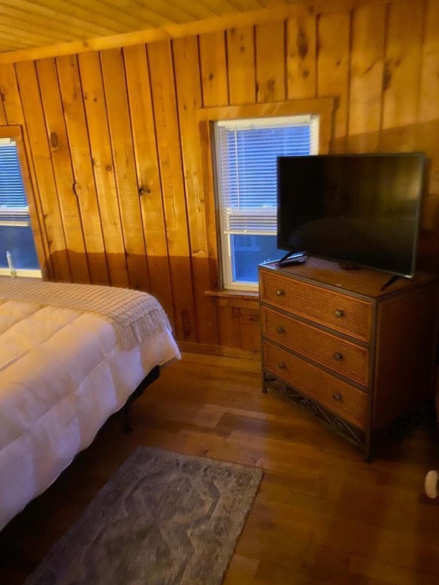 1139 State Route 17b, Mongaup Valley, NY 12762 - bedroom with wooden walls and wood finished floors