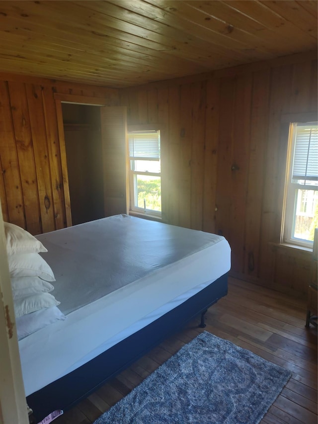 1139 State Route 17b, Mongaup Valley, NY 12762 - bedroom with wood ceiling, wood-type flooring, and wood walls
