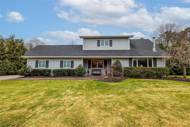 front of property with a front yard