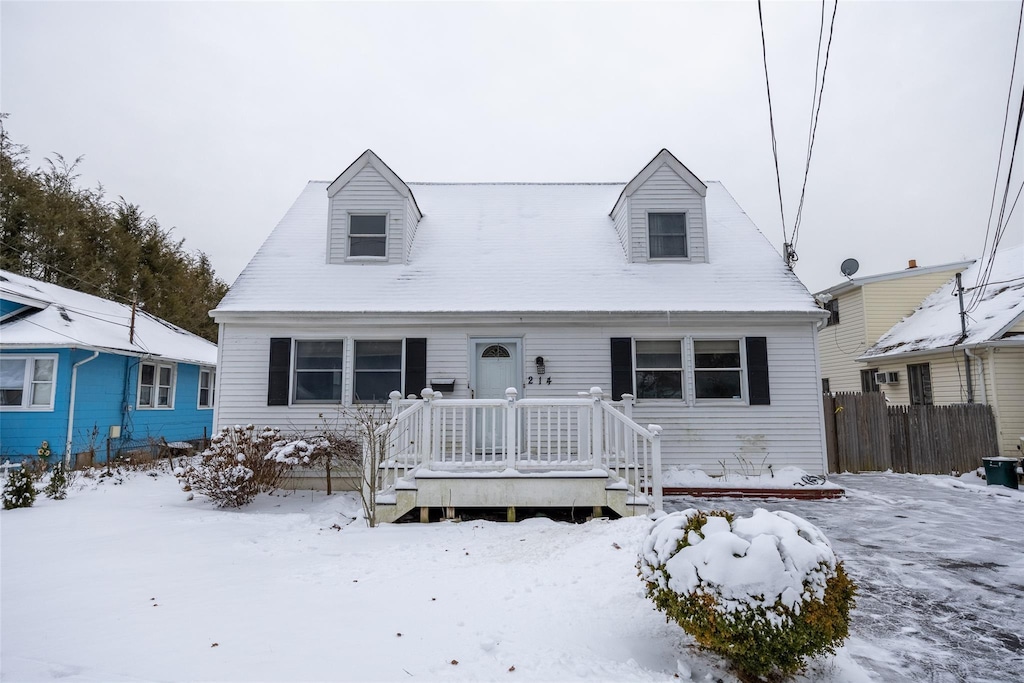 view of cape cod house