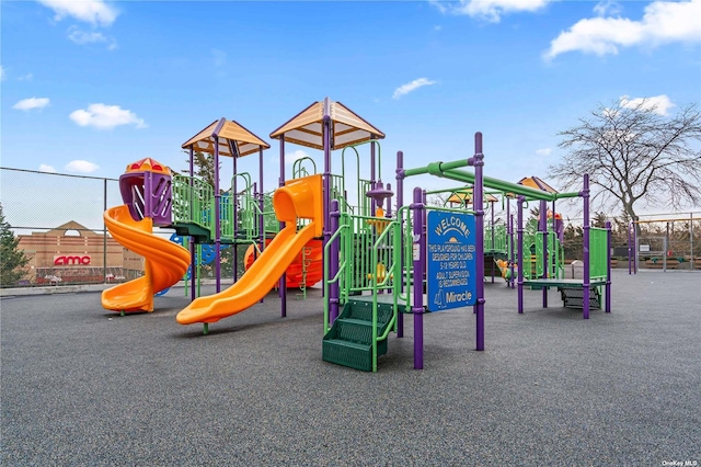 view of jungle gym