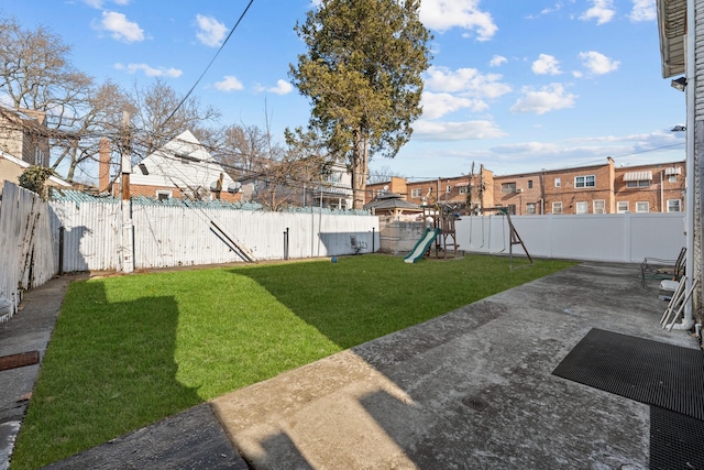 138-65 63rd Ave, Flushing, NY 11367 - view of yard featuring a playground, a patio area, and a residential view