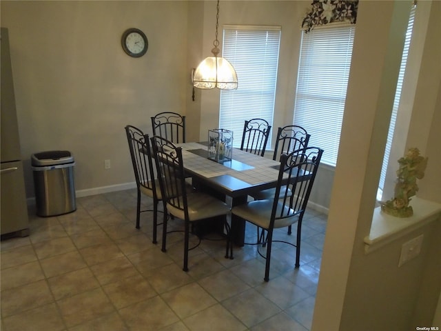 dining room featuring tile patterned floors